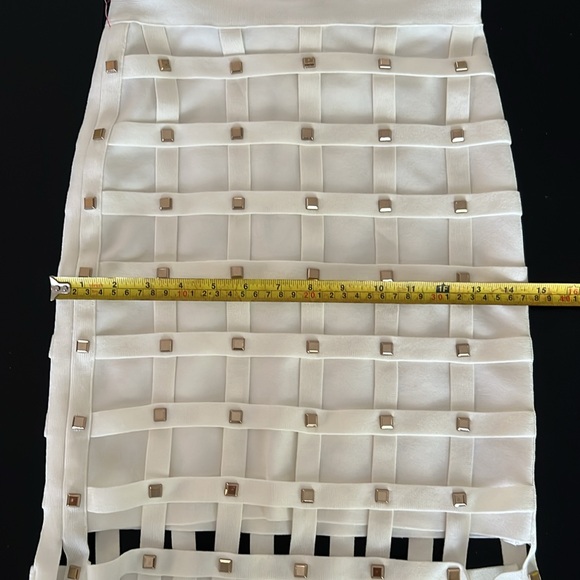 Bebe white studded midi dress /women’s size small/ NWT - Picture 7 of 9